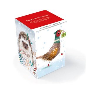 Jule Kort i Kube Festive Animals